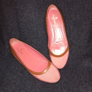 Brooks Brothers pink ballet flats